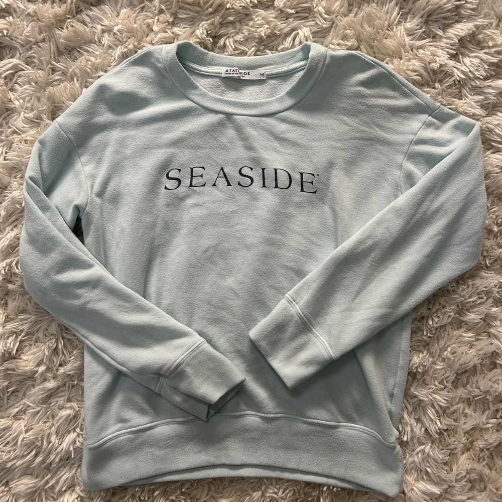 Seaside Light Blue Women's Crew Neck Sweater